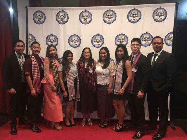Formal group photo at a Cambodian consulate community event